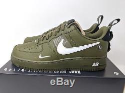 Nike Air Force 1'07 Lv8 Utilitaire Hommes Taille 9.5 (aj7747-300) Olive Army One Qs Nouveau