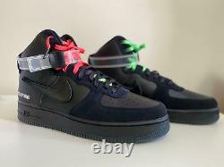 Nike Air Force 1 High'07 Le Black La Halsey Cu3052-001 Taille Homme 14