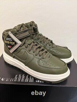 Nike Air Force 1 High Gtx Boot Olive Ct2815-201 Taille 10.5 Goretex Army Green
