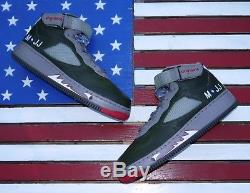 Nike Air Force 1 Jordanie V Ajf 5 Premier Armée Vert Vtg 2008 325330-341 Hommes 9.5