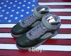 Nike Air Force 1 Jordanie V Ajf 5 Premier Armée Vert Vtg 2008 325330-341 Hommes 9.5