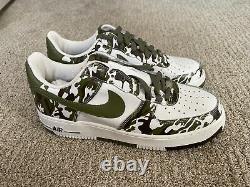 Nike Air Force 1 Low Bape Camo 306353 131 Palm Green Camouflage Af1 One Mens 9,5