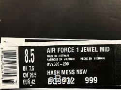 Nike Air Force 1 MID Jewel Camo Av2586-200 Taille Uk 7.5 Eu 42 Us 8.5 Nouveau