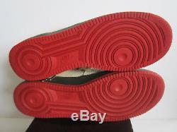Nike Air Force 1 Premium'07 Chine Sz 13 Tweed Dark Army Red 315180-222