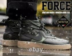 Nike Air Force 1 Wtr Gtx Gore-tex Cq7211 300 Sequoia/black/olive Mountain Royaume-uni 10
