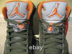 Nike Air Jordan 5 V Retro Ls Chaussures 2006 Olive Vert Orange 3m Undftd 4 6 Hommes 10