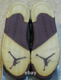 Nike Air Jordan 5 V Retro Ls Shoes 2006 Bourgogne 3m Silver Fire Red Black Hommes 10