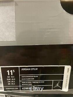 Nike Air Jordan Cp3 IV 4 Chaussures 2010 Blanc Orion Bleu Chris Paul Pe Hommes 11.5
