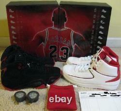 Nike Air Jordan Retro Shoes 2 21 Cdp Countdown Pack Blanc Noir Rouge 11 12 Hommes 10