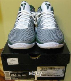 Nike Air Zoom Kobe Bryant VI 6 2010 Og Gris Vert Blanc Grinch Jordan Hommes 10,5