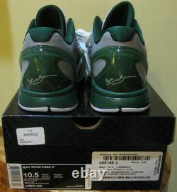 Nike Air Zoom Kobe Bryant VI 6 2010 Og Gris Vert Blanc Grinch Jordan Hommes 10,5