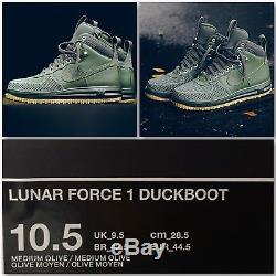 Nike Lunar Air Force Lf1 Duckboot 10.5 Armée Vert