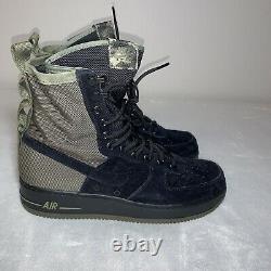 Nike Sf Af1 Mens Haute Air Force 1 Bottes Olive Camo 864024-004 Taille 10 Nouveau