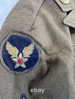 Nom du groupe d'uniformes de l'armée de l'air américaine de la Seconde Guerre mondiale, CBI, 89e Escadron d'Aérodrome, sujet de recherche.