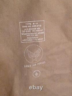 Nous Wwii Army Air Force B4 Sac De Vol Valise Originale