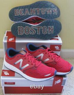 Nouveau Balance Fresh Mousse Zante V3 Boston Marathon Rouge Sox Chaussures Bleu Hommes 10 12,5