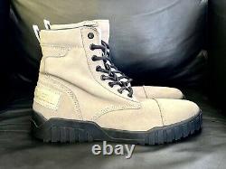 Nwt Diesel Le H-rua Am Mens MID Sneaker Boots Taille 9 Suede -feather Gray
