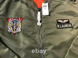 Nwt Polo Ralph Lauren Ma-1 Military Bomber Army Us Air Force Flight Jacket 3xlt