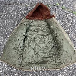 OG VTG WW2 1940s B9 Parka US ARMY AIR FORCE Flight Coat Jacket Conmar<br/> <br/>Traduction : Parka B9 OG VTG de la Seconde Guerre mondiale des années 1940 de l'US ARMY AIR FORCE avec veste de vol Conmar