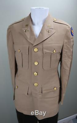 Officier De La Seconde Guerre Mondiale Soldat En Uniforme Veston Usaf Été Us Army Air Force Corp