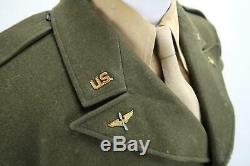 Officier De La Seconde Guerre Mondiale Veste En Laine Robe Uniforme Pilote De La Première Guerre Mondiale Us Army Air Force Corp