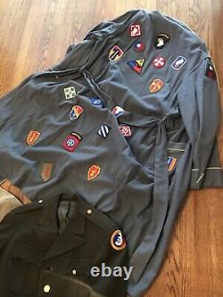 Officiers De La Deuxième Guerre Mondiale Médailles D'uniforme De La Force Aérienne Insignes West Point Robe Lot Large Lot
