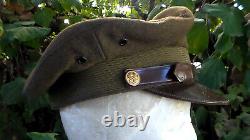 Old Vintage Us Ww2 Années 1940 Ère Army Air Forces Pilot’s Crusher Cap Visor Hat Used