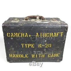 Original Us Army Air Forces Corps Usaaf Bomber Aircraft Type D'appareil Photo K-20 In Box