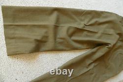 Original Vnt Wwii Army Force Aérienne Marron Jacket 40s Khaki Pant Pins Patch