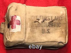 Original Ww2 Us Army Air Force/navy/mc Aeronautic First Aid Kit Charged Rare
