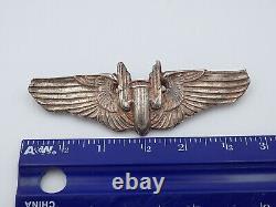 Original Wwii Us Army Air Force Air Gunner 3 Escadres Sterling Silver Theater Made