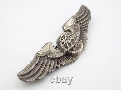 Original Wwii Us Army Navigator Wings 3 Argent Sterling Amico