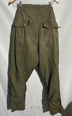 PANTALON DE VOL DOUBLÉ DE FOURRURE DE L'US ARMY AIR FORCE A10 DE LA SECONDE GUERRE MONDIALE EN TAILLE 36