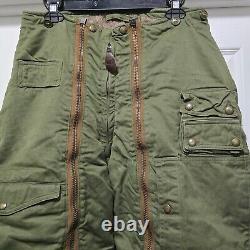 Pantalon VTG US Army Air Force WWII doublé en alpaga Type A-11A pour hommes Taille 30 / 31x31