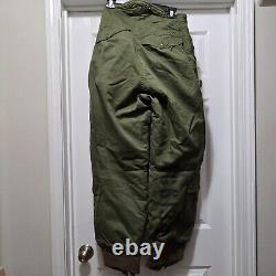 Pantalon VTG US Army Air Force WWII doublé en alpaga Type A-11A pour hommes Taille 30 / 31x31