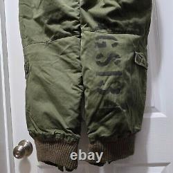 Pantalon VTG US Army Air Force WWII doublé en alpaga Type A-11A pour hommes Taille 30 / 31x31