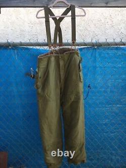 Pantalon de protection contre le froid de l'US Army Air Force de type A-10 avec ceinture Taille 36