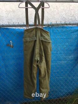 Pantalon de protection contre le froid de l'US Army Air Force de type A-10 avec ceinture Taille 36
