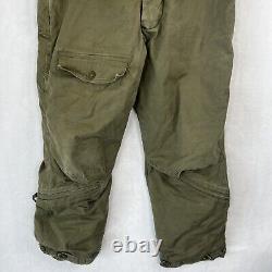 Pantalon de vol A-9 de l'armée américaine de la Seconde Guerre mondiale, taille 40, fabriqué par Stagg Coat Co INC pour les forces aériennes.