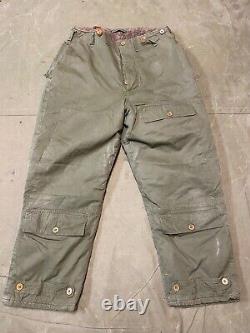 Pantalon de vol A10 de l'US Army Air Force AAC AAF de la Seconde Guerre mondiale - Taille large 36 tailles