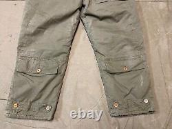 Pantalon de vol A10 de l'US Army Air Force AAC AAF de la Seconde Guerre mondiale - Taille large 36 tailles