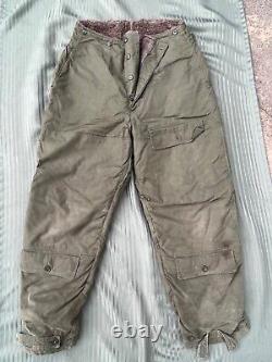 Pantalon de vol d'hiver de l'US Army Air Force de la Seconde Guerre mondiale Type A-10 3179 Taille 40