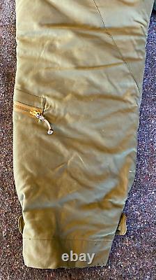 Pantalon de vol en duvet d'oie Vintage Eddie Bauer US Army Air Force 38 vert