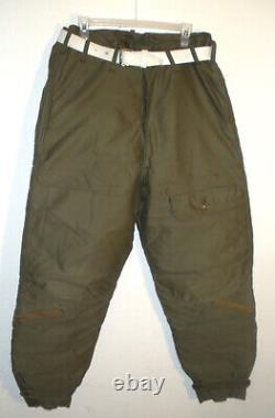 Pantalon de vol en duvet d'oie de l'armée de l'Air de l'armée de l'air de la Seconde Guerre mondiale Eddie Bauer A-8, taille 38 X 30