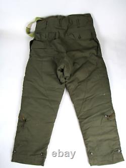 Pantalon de vol en duvet d'oie de l'armée de l'Air de la Seconde Guerre mondiale Eddie Bauer taille 40 36 x 30