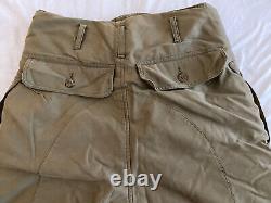 Pantalon de vol en duvet d'oie de l'armée de l'air de l'armée Eddie Bauer WW2 WWII Vtg A-8 Taille 36