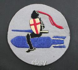 Patch de poitrine de la veste de vol A-2 du  squadron de bombardement de l'USAAF Army Air Force de la Seconde Guerre mondiale