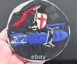 Patch de poitrine de la veste de vol A-2 du  squadron de bombardement de l'USAAF Army Air Force de la Seconde Guerre mondiale