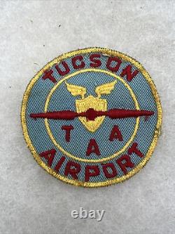 Patch en sergé rare de l'autorité de l'aéroport de Tucson de l'US Army Air Force de la Seconde Guerre mondiale