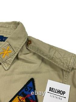 Polo Ralph Lauren Army Shirt / Veste Beige / Sand Large L Bnwt